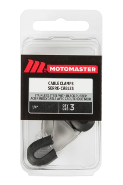 Certified Stainless Steel Clamps, 1/4-in, 4-pk