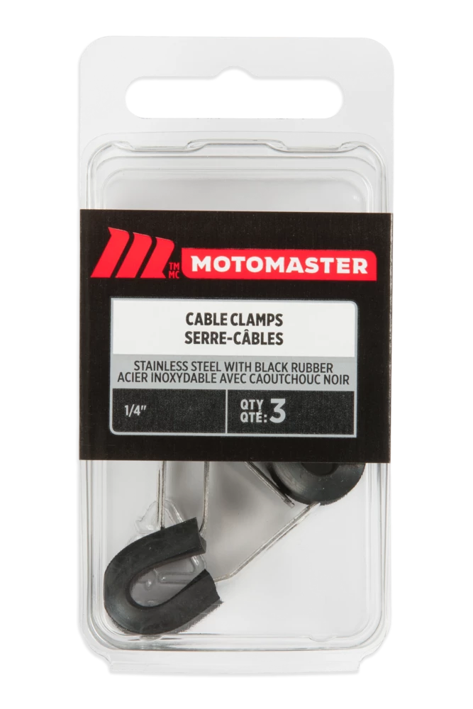 Certified Stainless Steel Clamps, 1/4-in, 4-pk