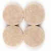 Certified Round Beige Heavy Duty Felt Pads, 1-1/2-in, 4-pk