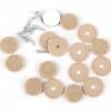 Certified Round Beige Heavy Duty Screw-On Felt Pads, 1-in
