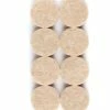 Certified Round Beige Heavy Duty Felt Pads, 1-in, 8-pk