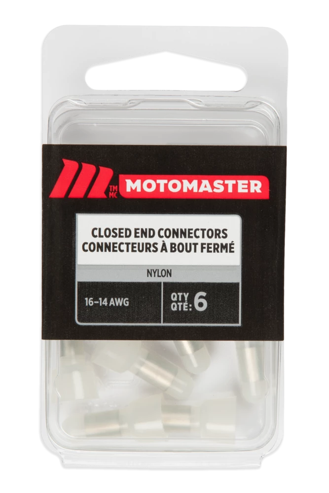 Certified 16-14 AWG Automotive Closed End Connector, 6-pk