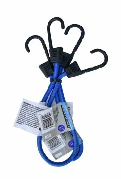 Certified Standard Blue Bungee Cord, For Light Duty Use, 18-in, 2-pk