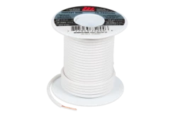Certified 20 AWG Wire, White, 25-ft