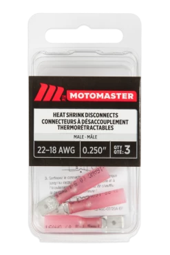 Certified Heat Shrinkable Male Disconnect, 3-pk