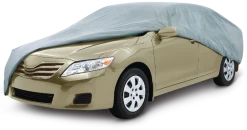 Certified 3 Layer Water Resistant Car Cover W/UV Protection, Assorted, Large