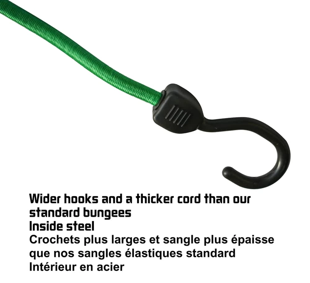Certified Super Strong Bungee Cord, With Steel Core Hooks, 24-in - Image 6