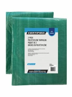 Certified Value Tarp, 9-ft X 12-ft, 2-pk