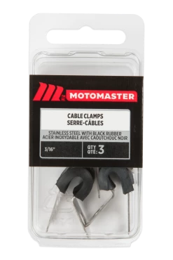 Certified Stainless Steel Clamps, 3/16-in, 3-pk