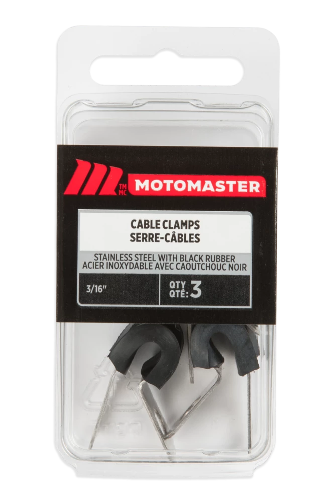 Certified Stainless Steel Clamps, 3/16-in, 3-pk