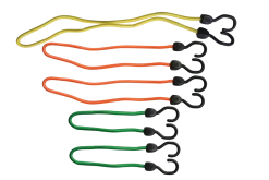 Certified Super Strong Bungee Cord Kit, With Steel Core Hooks, Assorted Sizes, 5-pk