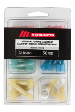 Certified Assorted Heat Shrink Terminal Kit, 30-pc