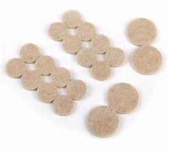 Certified Assorted Round Beige Heavy Duty Felt Pads