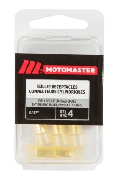Certified Dual Female Bullet Connector, .157-in, 4-pk