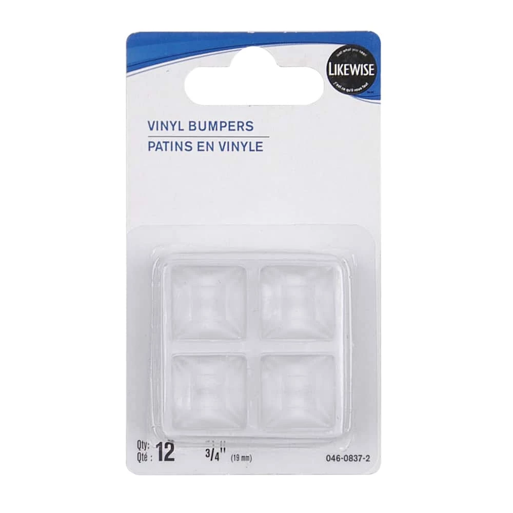 Certified Square Self-Adhesive Vinyl Bumpers, 3/4-in - Image 3