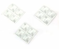 Certified Square Self-Adhesive Vinyl Bumpers, 3/4-in