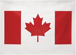 Certified Canada Flag Tarp, Water Resistant, 6-ft X 8-ft