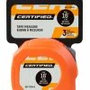 Certified Tape Measure, 16-ft/5-m