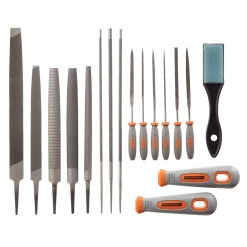 Certified File Set With Convenient Carrying Pouch, High Carbon Steel, 17-pc