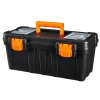 Certified Portable Plastic Tool Box W/ Removable Tray, 17-in