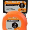Certified Tape Measure, 26-ft