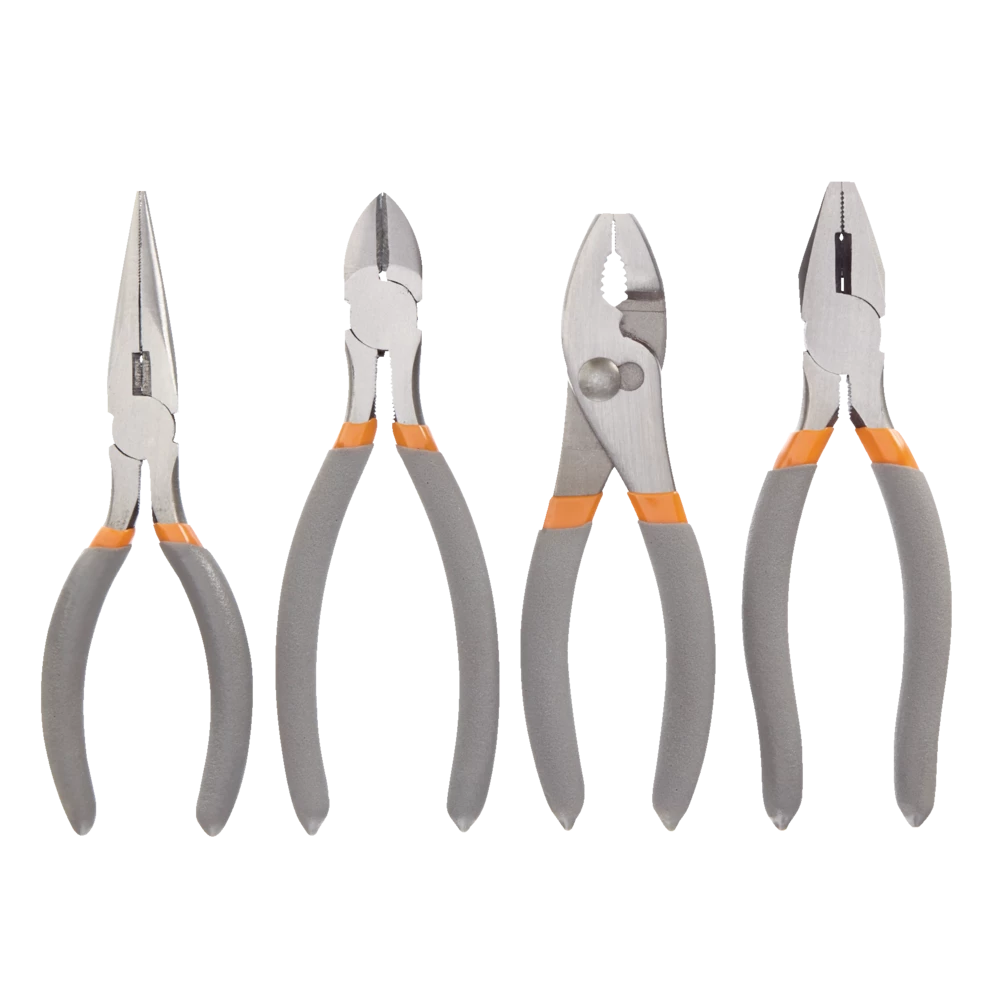 Certified Pliers Set With Micro Chrome Finish, Rust Resistant, 4-pc