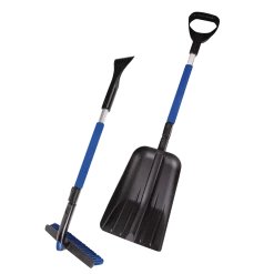 Certified 5-in-1 Snowbrush & Shovel Kit With Snow Shovel, Snow Brush & Ice Scraper