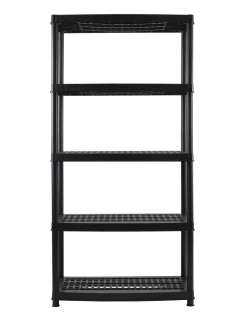 Certified 5-Shelf Resin/ Plastic Storage Rack/ Shelving Unit, 36 X 18 X 72-in