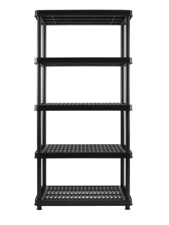 Certified 5-Shelf Resin/ Plastic Storage Rack/ Shelving Unit, 36 X 24 X 72-in