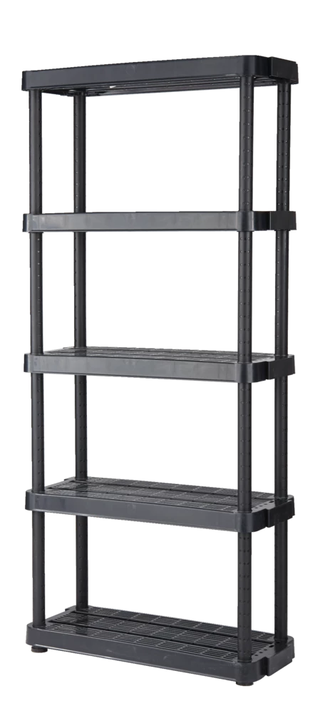 Certified Adjustable 5-Shelf Resin/ Plastic Storage Rack/ Shelving Unit, 36 X 14 X 72-in - Image 4