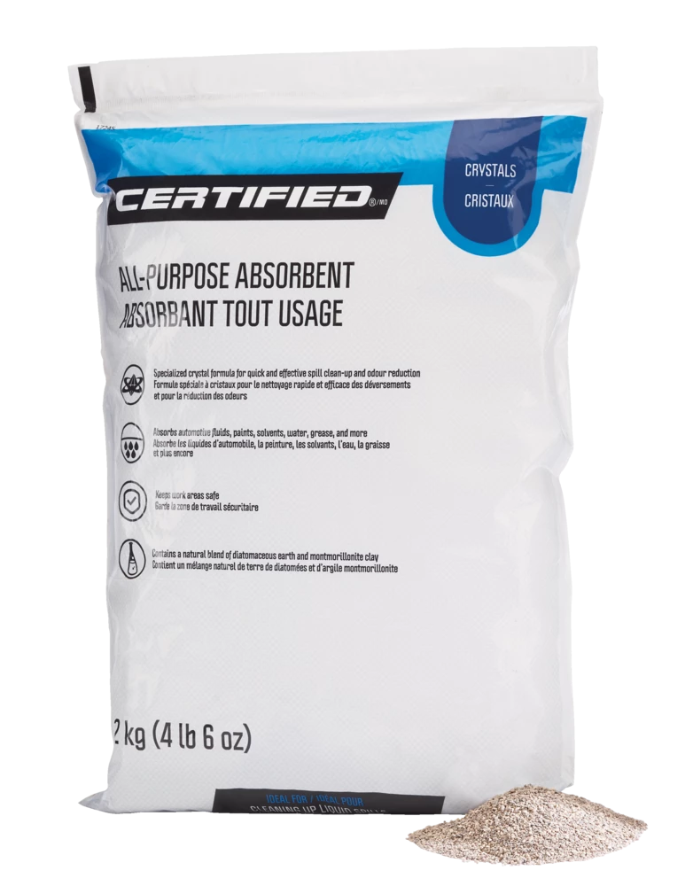 Certified All-Purpose Oil/Fluid Absorbent Crystals, 2-kg - Image 3