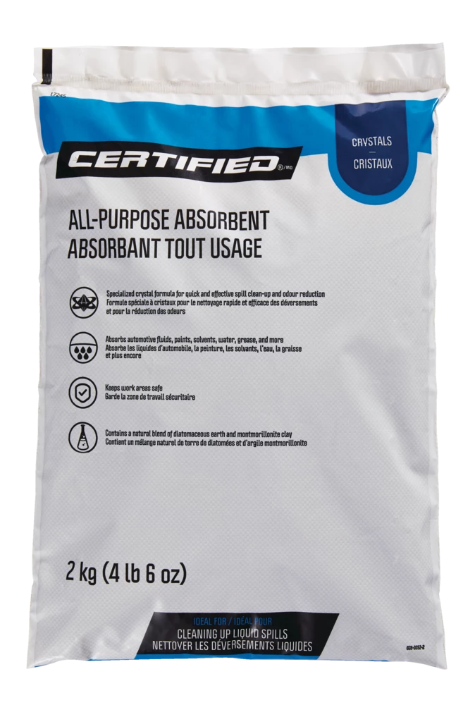Certified All-Purpose Oil/Fluid Absorbent Crystals, 2-kg - Image 2