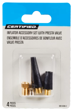 Certified Inflator Accessory Set With Presta Valve Adaptor