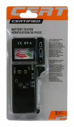 Certified Universal Battery Tester / Checker, AAA, AA, C, D, 9V