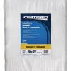 Certified Specialty White Poly Tarp, Waterproof, 20-ft X 28-ft