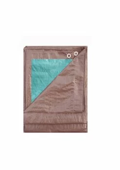 Certified Standard Green & Tan Poly Tarp, Waterproof, 12-ft X 16-ft