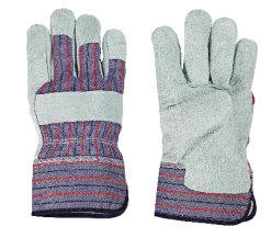Certified Suade Palm Men's Work Gloves, Assorted Sizes