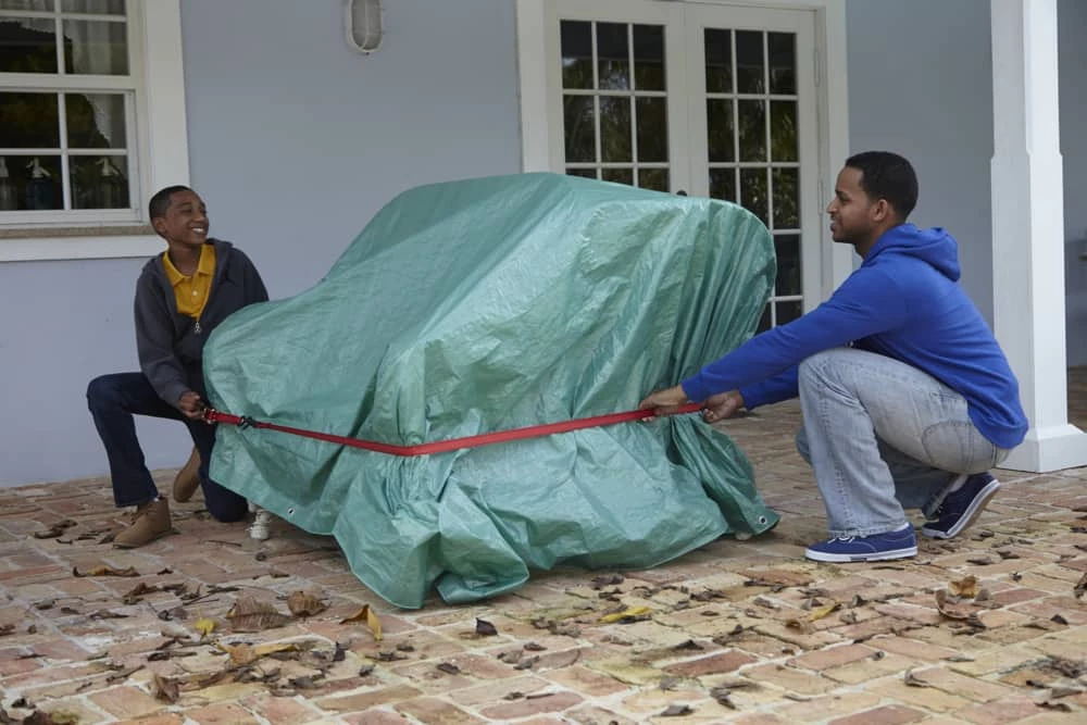 Certified Light Duty Poly Tarp, Waterproof, 9-ft X 12-ft - Image 7