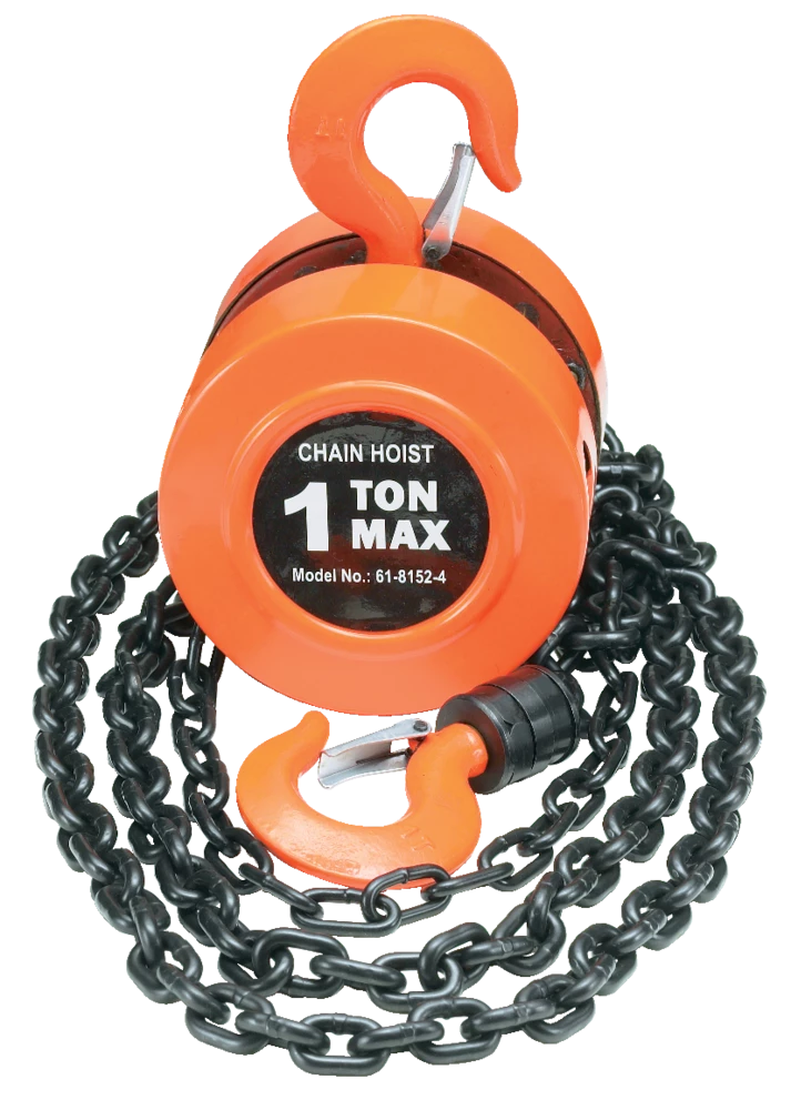 Certified Manual Chain Hoist, 1-Ton