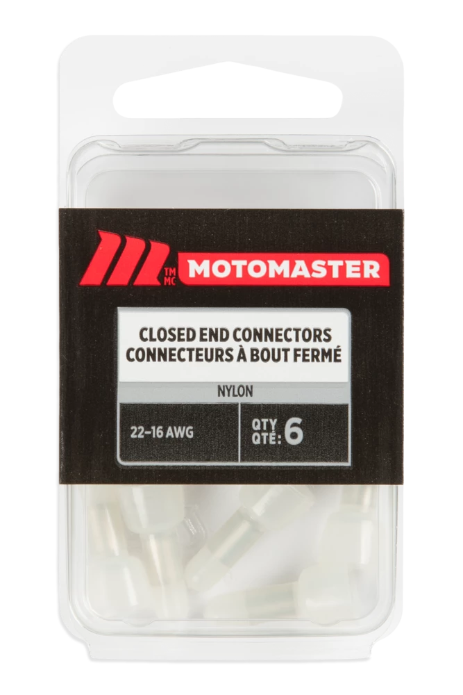 Certified 22-14 AWG Automotive Closed End Connector, 6-pk
