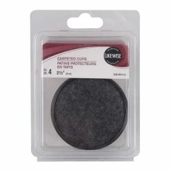 Certified Likewise Round Brown Carpeted Cups, 2-1/2-in