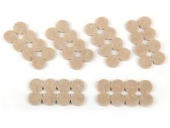 Certified Round Beige 1-in Heavy Duty Felt Pads Value Pack