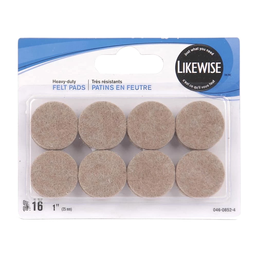 Certified Heavy Duty Felt Furniture Pads, 1-in - Image 2