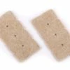 Certified Square Beige Heavy Duty Felt Pads, 1-in