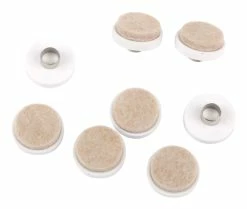 Certified Heavy Duty Hollow Nail Felt Pads, 1-in