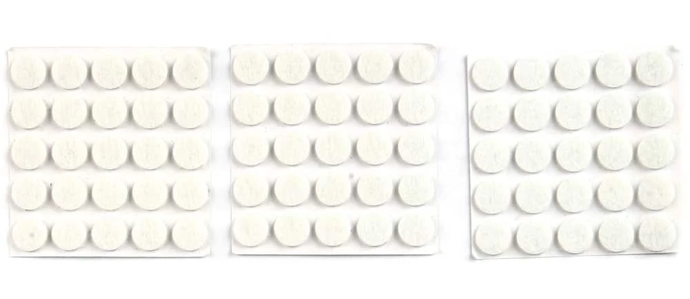 Certified Medium-Duty Felt Furniture Pads, 3/8-in