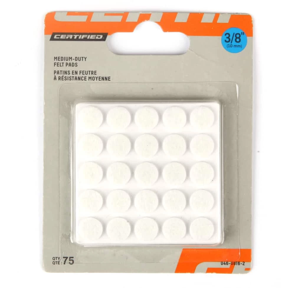Certified Medium-Duty Felt Furniture Pads, 3/8-in - Image 2