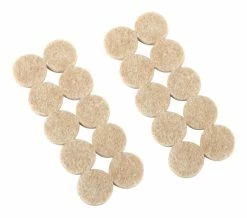 Certified Round Beige Heavy Duty Felt Pads