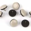 Certified Round Taupe Nail-On Furniture Gliders, 7/8-in