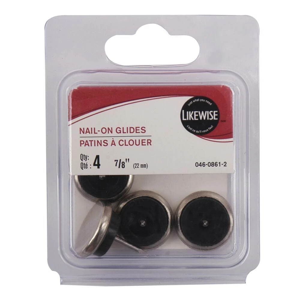 Certified Nail-On Furniture Glides, 7/8-in, 4-pk - Image 3